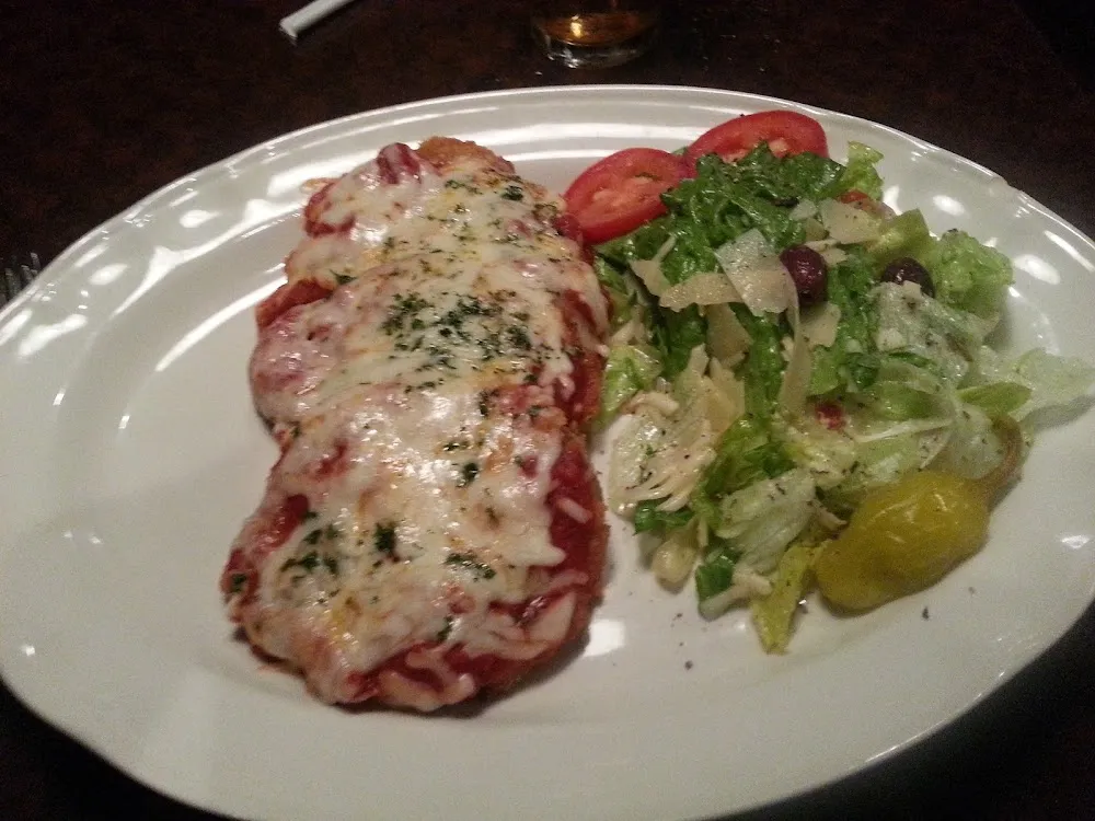 Eggplant Parmigiano Dinner Salad